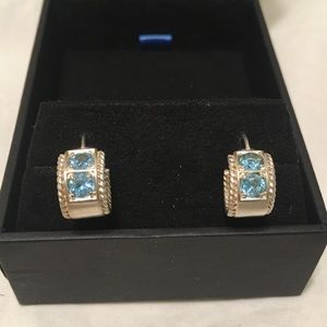 Blue topaz earrings